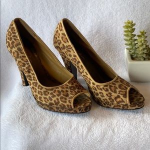Charlotte Russe heels Leopard print- Size 8